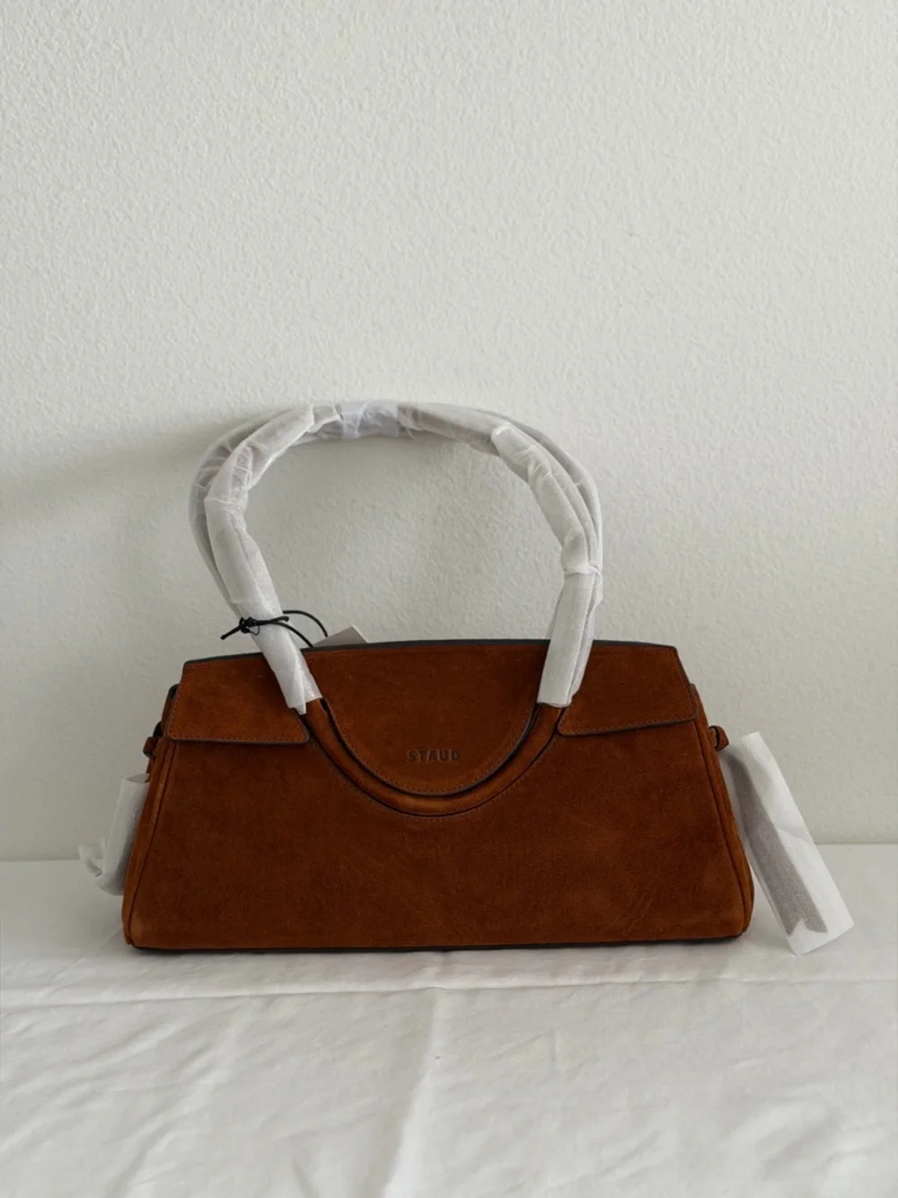 Staud Maude Shoulder Bag in Tabac Suede - Picture 5 of 10